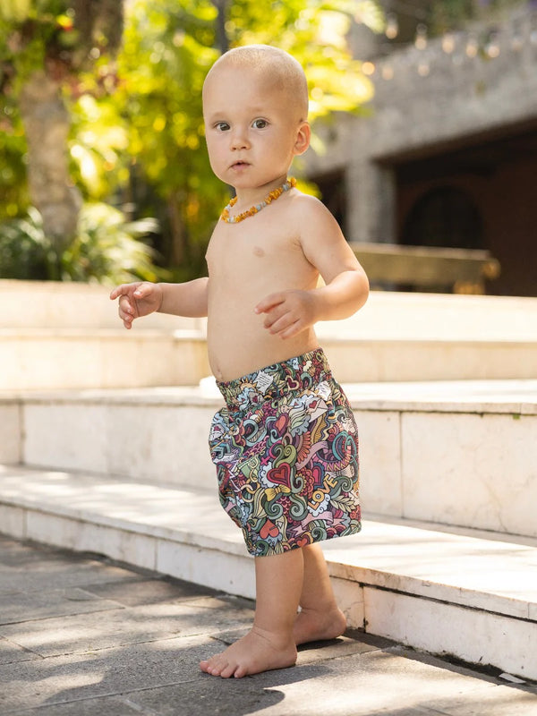 Boardies in Doodle print